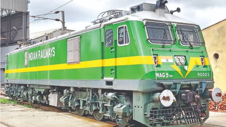 Indian Railways locomotive at Chittaranjan Locomotive Works CLW